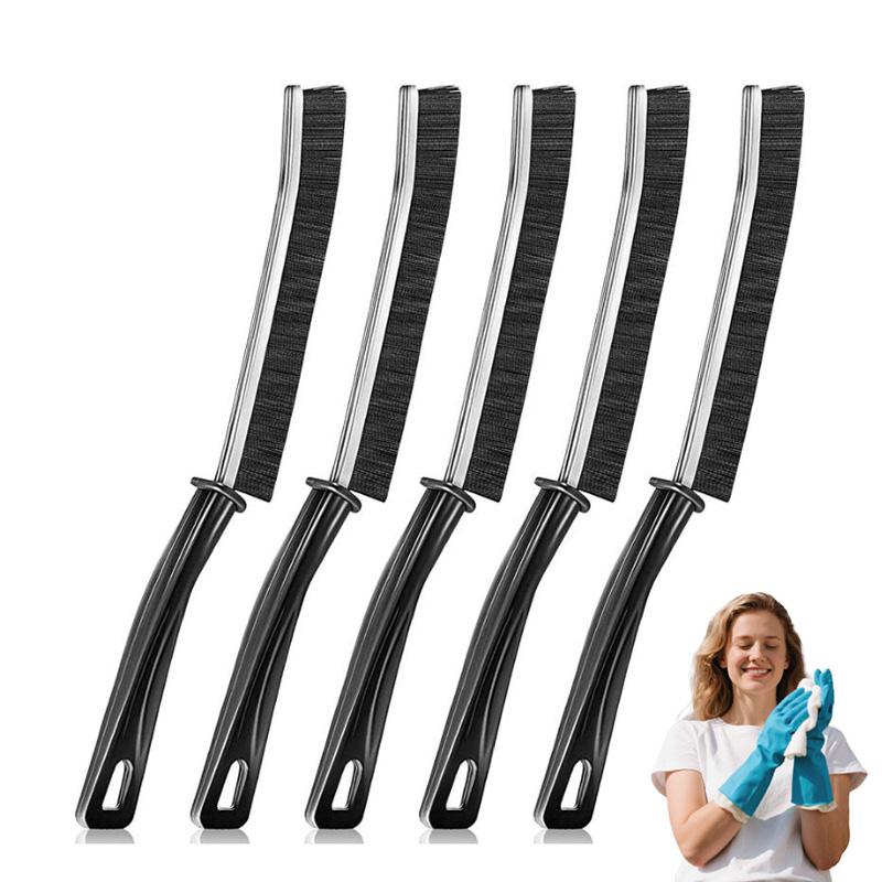Multi-5 Pcs Crevice Cleaning brush，Hard Bristle Gap Brush，Multifunctional for Bathroom Household Kitchen Tiles Window Crevice Cleaning Tool，Spring Cleaning，house cleaning，home cleaning，Mother's Slay Home-OA
