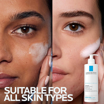 🔥[5𝟎% 𝐎𝐅𝐅 𝐋𝐀𝐒𝐓 𝐓𝐇𝐑𝐄𝐄 𝐃𝐀𝐘𝐒]La Roche-Posay Toleriane Hydrating Gentle Face Cleanser, Hydrating Facial Cleanser With Niacinamide + Ceramides, Daily Face Wash For Dry Skin To Normal Skin, Sensitive Skin Tested, Fragrance Free-JKL