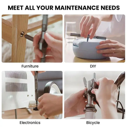 🔥[5𝟎% 𝐎𝐅𝐅 𝐋𝐀𝐒𝐓 𝐓𝐇𝐑𝐄𝐄 𝐃𝐀𝐘𝐒]SEESE 24 in 1 DlY Screwdriver Set,1 Set SwitchableScrewdriver Shape Magnetic Screwdriver Set,Compact and Portable Ratchet Screw0driver SetHome Repair Tool Box-JKL