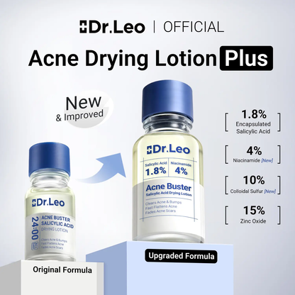 🔥[5𝟎% 𝐎𝐅𝐅 𝐋𝐀𝐒𝐓 𝐓𝐇𝐑𝐄𝐄 𝐃𝐀𝐘𝐒]Dr.Leo Drying Lotion Plus | Acne & PimpleTreatment I Visibly Shrinks Pimples in 24 Hours& Helps Fade Acne Marks in 7 Days I With 1.8%Encapsulated Salicylic Acid, 4% Niacinamide &10% Sulfur (20ml)-JKL