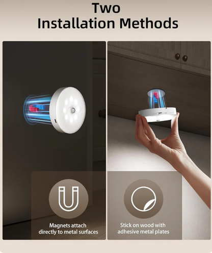 Under-cabinet lighting strip with charging station, rechargeable disc light strip-AD0