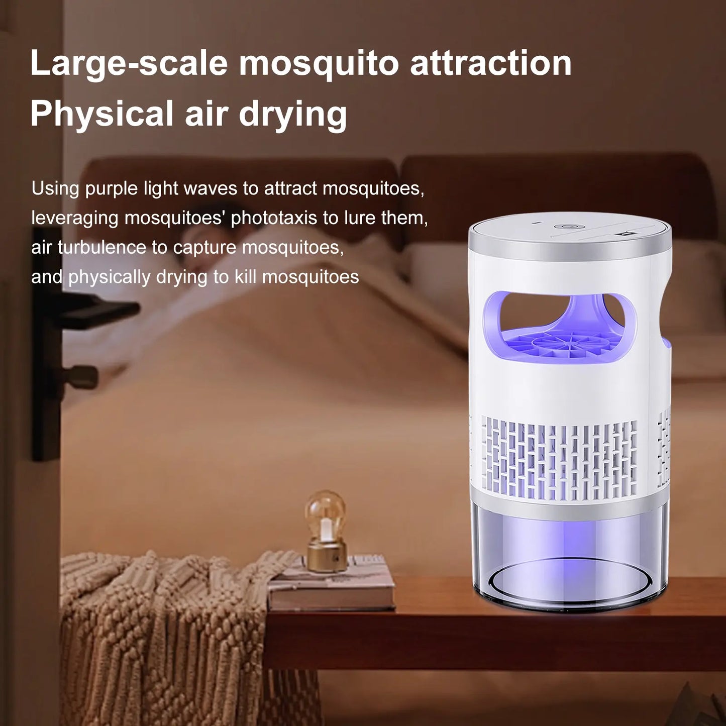 🔥[5𝟎% 𝐎𝐅𝐅 𝐋𝐀𝐒𝐓 𝐓𝐇𝐑𝐄𝐄 𝐃𝐀𝐘𝐒]Gainstarx Indoor Insect Trap with Light and Suction Non Zapper Flying Bug Catcher for Mosquitoes Fruit Flies Gnats and Moths for Home Use-JKL