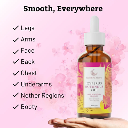 🔥[5𝟎% 𝐎𝐅𝐅 𝐋𝐀𝐒𝐓 𝐓𝐇𝐑𝐄𝐄 𝐃𝐀𝐘𝐒]Caramela Beauty Cyperus Rotundus Oil for Natural Hair Reduction - 60ml/2oz-JKL