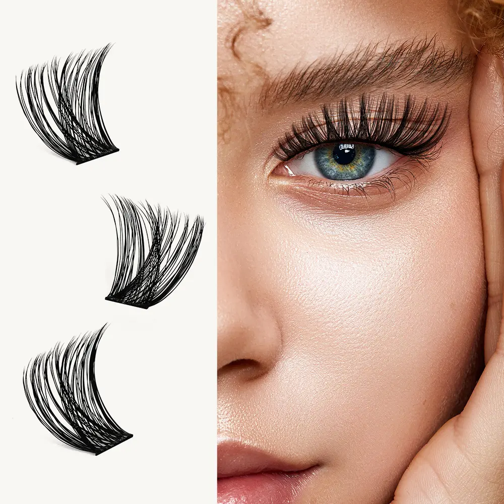 🔥[5𝟎% 𝐎𝐅𝐅 𝐋𝐀𝐒𝐓 𝐓𝐇𝐑𝐄𝐄 𝐃𝐀𝐘𝐒]KEYYOU DIY Cluster Lashes Summer VolumeWaterproof Long-Lasting Lash Extension D Curl8-18MIX Eyelash Extensions Cosmetic MakeupTikTok Shop SpringGlowUp-JKL