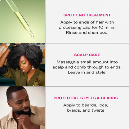 🔥[5𝟎% 𝐎𝐅𝐅 𝐋𝐀𝐒𝐓 𝐓𝐇𝐑𝐄𝐄 𝐃𝐀𝐘𝐒]Mielle Organics Rosemary & Mint Hair Oil - Strengthening Biotin Oil Infused Frizzy & Damaged Hair Care - Split Ends & Dry Scalp Treatment to Support Longer, Healthier Strands, 2oz-JKL