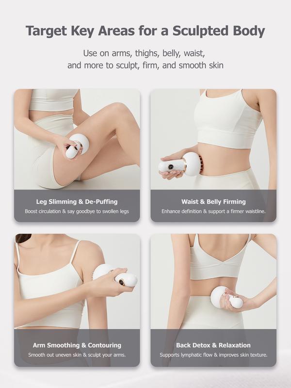 🔥[60% 𝐎𝐅𝐅 𝐋𝐀𝐒𝐓 𝐓𝐇𝐑𝐄𝐄 𝐃𝐀𝐘𝐒]Handheld Body Massager for Legs & Belly - Lymphatic Drainage & Anti swelling Tool with Heat, Vibration-LU
