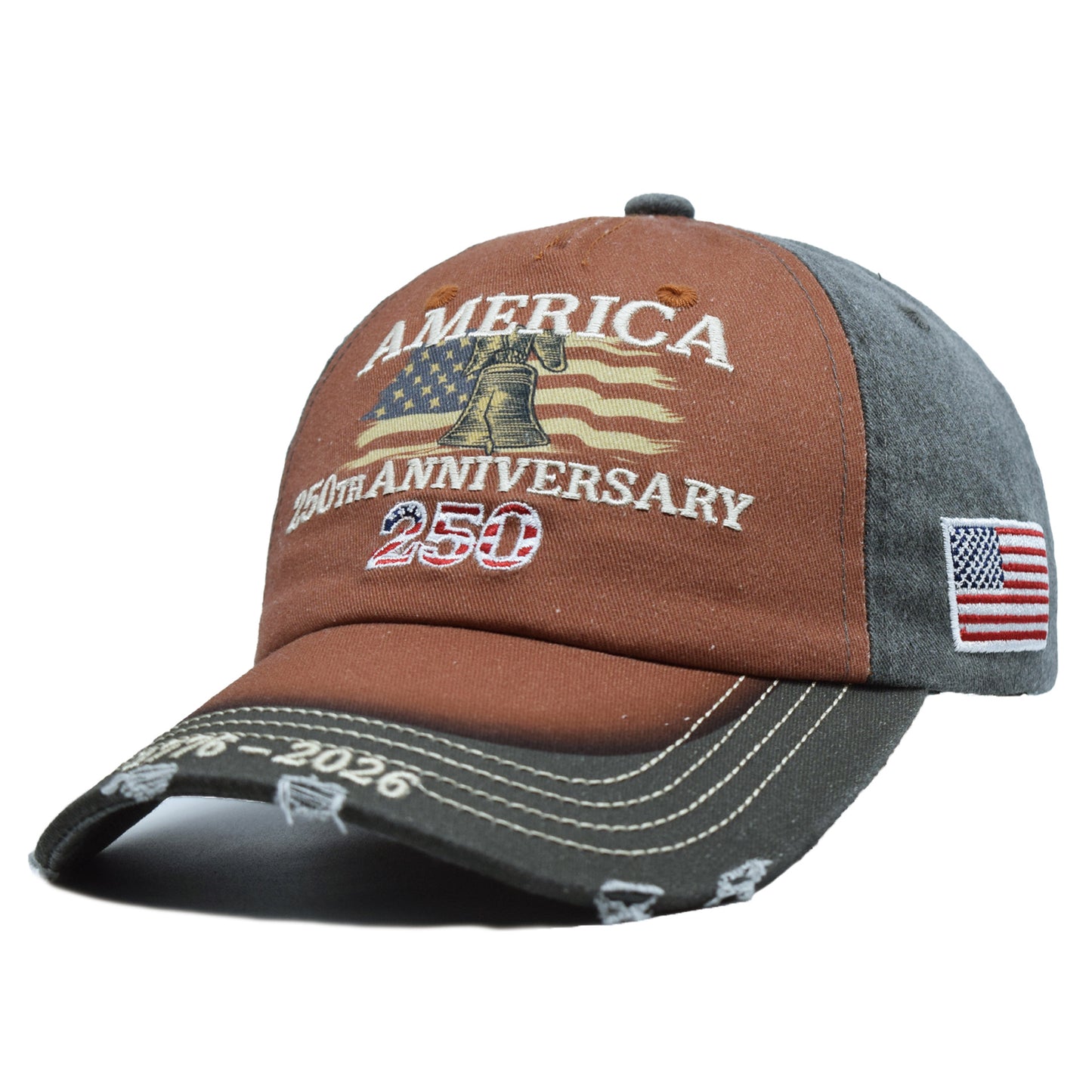🔥[5𝟎% 𝐎𝐅𝐅 𝐋𝐀𝐒𝐓 𝐓𝐇𝐑𝐄𝐄 𝐃𝐀𝐘𝐒]US 250th Anniversary Embroidered Baseball Cap, UPF 50+ Sun Protection Commemorative Hat-JKL