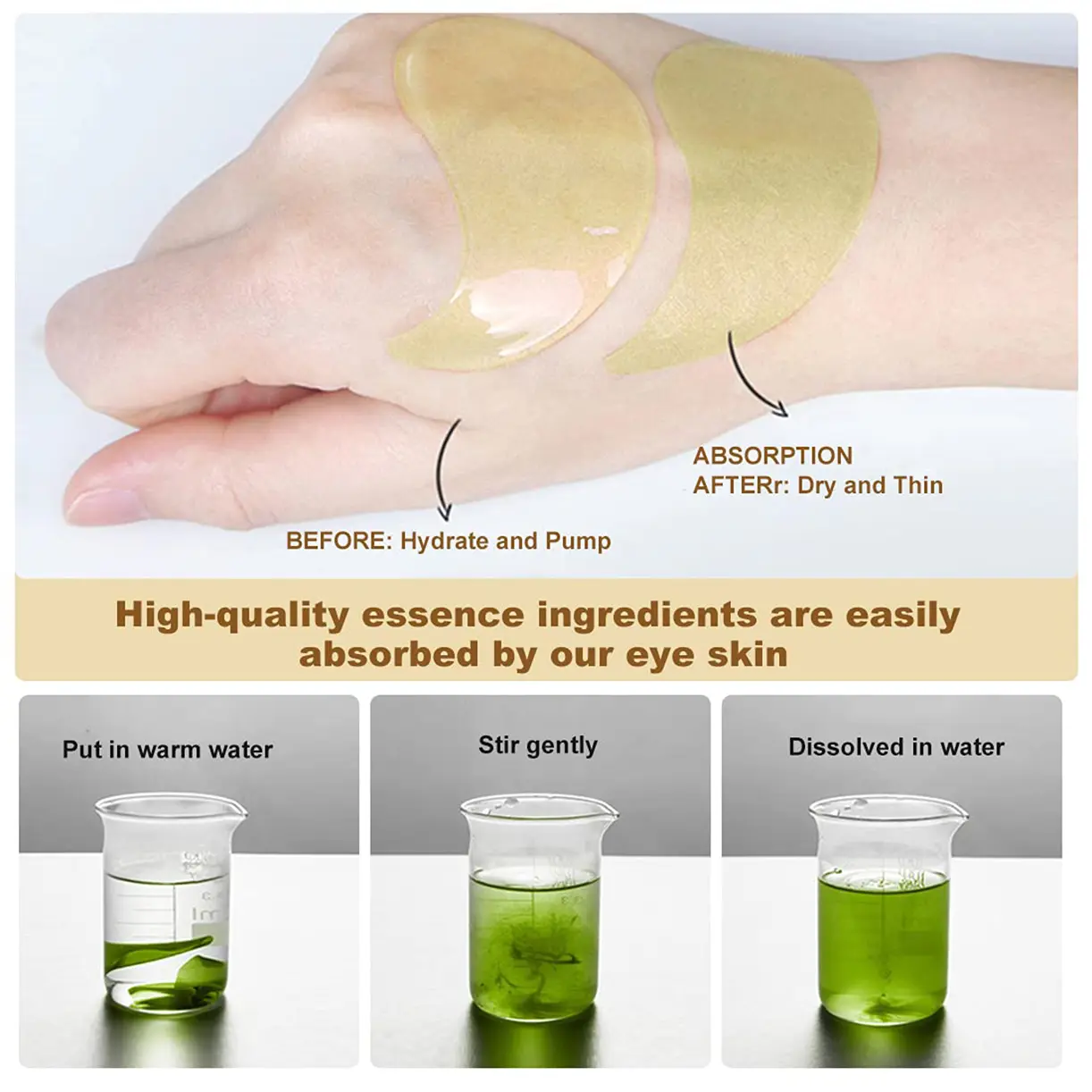 🔥[5𝟎% 𝐎𝐅𝐅 𝐋𝐀𝐒𝐓 𝐓𝐇𝐑𝐄𝐄 𝐃𝐀𝐘𝐒]Avocado Moisturizing Eye bagMask,60pcs/setUnder Eye Mask, Eye Care Product for Dark EyeBags, Skin Care Gift Moisturizer HydratingComfort-JKL
