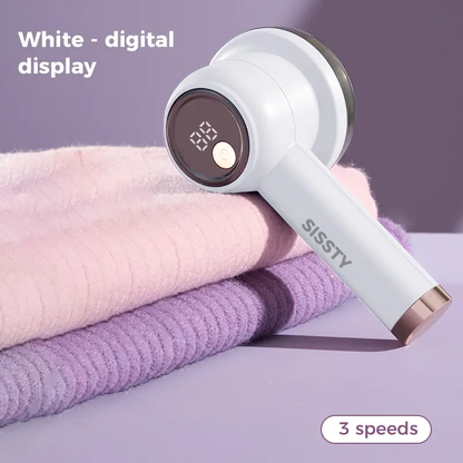 🔥[5𝟎%]Rechargeable Fabric Shaver with 2 Replaceable Stainless Steel 6-Leaf Blades| Lint Remover with 3-Speed Settings & LED Display - Efficient Sweater and Lint Shaver for Clothes, Removing Fuzz, Lint Balls, Pills.Christmas Gift-JKL