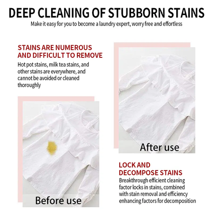 🔥[5𝟎% 𝐎𝐅𝐅 𝐋𝐀𝐒𝐓 𝐓𝐇𝐑𝐄𝐄 𝐃𝐀𝐘𝐒]FlyCleanse Fabric Emulsifier, a non-ioniclaundry pre-treatment agent-gentle onfabrics, with disinfecting and softeningproperties; a household stain remover andlaundry detergent-JKL