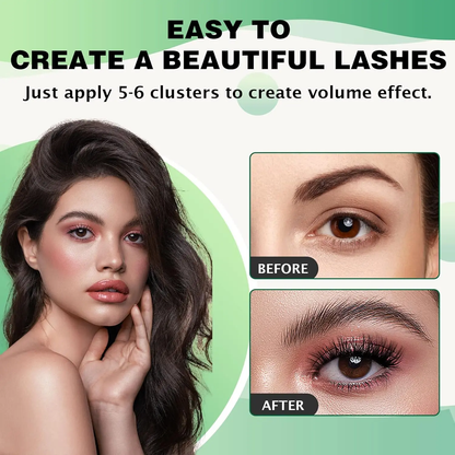 🔥[5𝟎% 𝐎𝐅𝐅 𝐋𝐀𝐒𝐓 𝐓𝐇𝐑𝐄𝐄 𝐃𝐀𝐘𝐒]KEYYOU DIY Cluster Lashes Summer VolumeWaterproof Long-Lasting Lash Extension D Curl8-18MIX Eyelash Extensions Cosmetic MakeupTikTok Shop SpringGlowUp-JKL