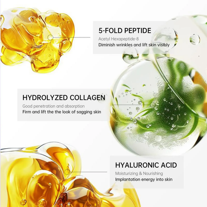 🔥[5𝟎% 𝐎𝐅𝐅 𝐋𝐀𝐒𝐓 𝐓𝐇𝐑𝐄𝐄 𝐃𝐀𝐘𝐒]Reduces Wrinkles and Double Chin,Five Rollers for All Around Massage,Neck Firming Cream,Collagen Neck Cream,Relieves Edema,Suitable for Wrinkled Skin,with Hyaluronic Acid,VitaminC+E.（Two-pack）-JKL