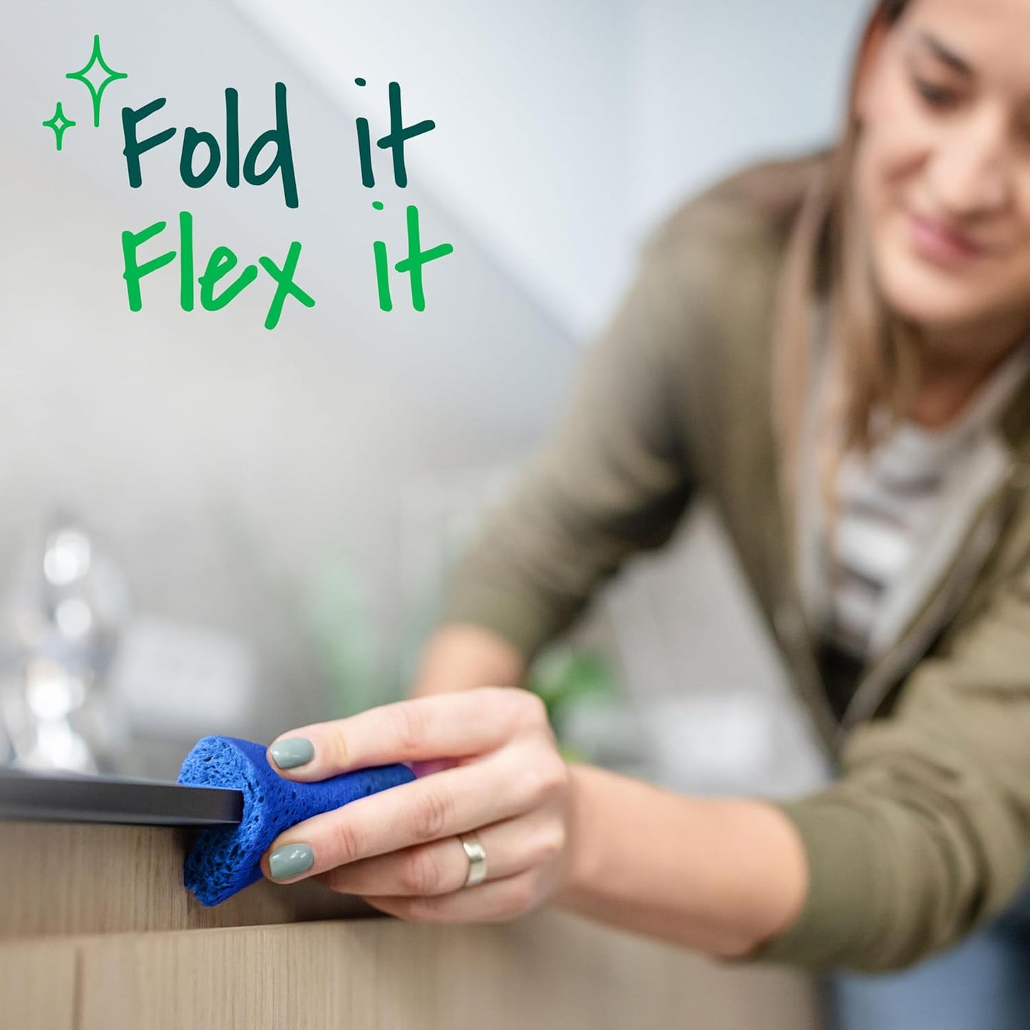 🔥[5𝟎% 𝐎𝐅𝐅 𝐋𝐀𝐒𝐓 𝐓𝐇𝐑𝐄𝐄 𝐃𝐀𝐘𝐒]Zero Scratch Scrub Sponge, 6 Kitchen Sponges for Cleaning Around the Home, Bathroom & More, Scratch-free Dish Scrubber, Multi-surface Safe, Best for Nonstick Pots and Pans-JKL