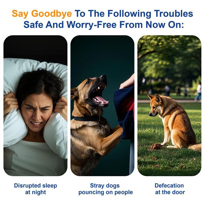 🔥[5𝟎% 𝐎𝐅𝐅 𝐋𝐀𝐒𝐓 𝐓𝐇𝐑𝐄𝐄 𝐃𝐀𝐘𝐒]【Fast Shipping】Professional Sonic Emitters Dog Training Tool Dog Bark Deterrent Device with LED Flashlight, 30ft Range Anti Bark Barking Dog Silencer,Rechargeable Portable dog barking stopper-JKL