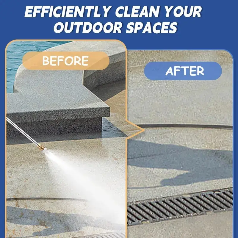 🔥[5𝟎% 𝐎𝐅𝐅 𝐋𝐀𝐒𝐓 𝐓𝐇𝐑𝐄𝐄 𝐃𝐀𝐘𝐒]Jet Nozzle Power Washer for Garden Hose, Includes 2 High-Pressure Nozzles and Quick Connectors | Hydro Jet High Pressure Washer Tools for Car Wash, Patio, Driveway & Outdoor Cleaning-JKL