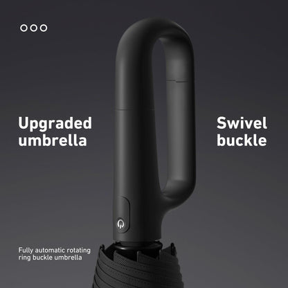 🔥[5𝟎% 𝐎𝐅𝐅 𝐋𝐀𝐒𝐓 𝐓𝐇𝐑𝐄𝐄 𝐃𝐀𝐘𝐒]Automatic Folding Umbrella, 1 Count/60pcs Portable Rain Umbrella with Loop Buckle, Windproof & Waterproof Umbrella for Men & Women-JKL