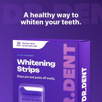 Purple Teeth Whitening Strips - 7/21 Whitening Sessions - Safe for Enamel - Non Sensitive Teeth Whitening - Peroxide-Free-VIP