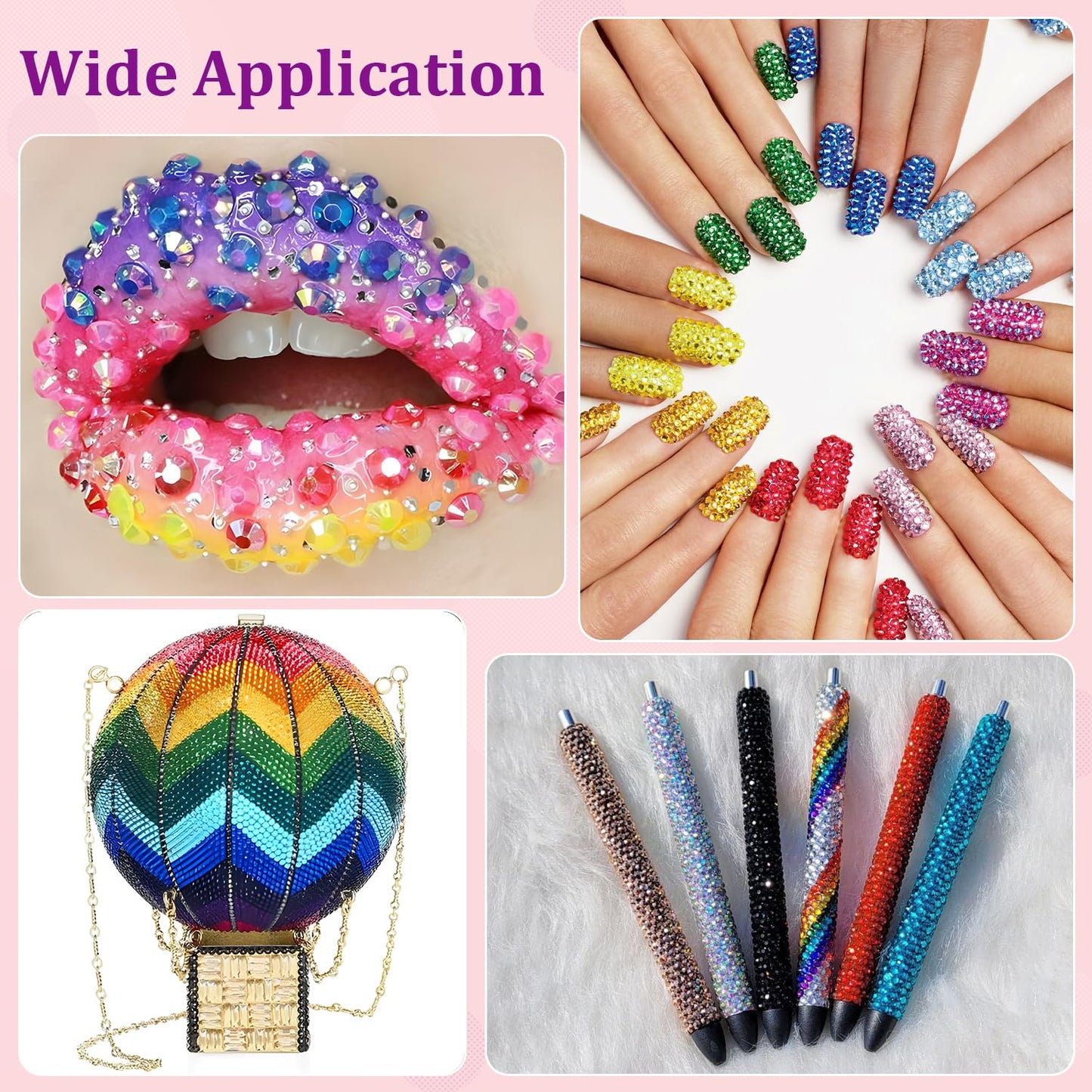 🔥[5𝟎% 𝐎𝐅𝐅 𝐋𝐀𝐒𝐓 𝐓𝐇𝐑𝐄𝐄 𝐃𝐀𝐘𝐒]32000Pcs Resin Jelly Rhinestones for Bedazzling, Multicolor 3mm Flatback Gems for Diamond Art, Bedazzler Kit with 3Pcs 10ml B7000 Jewelry Glue for Nail Art Crafting Book Makeup-JKL