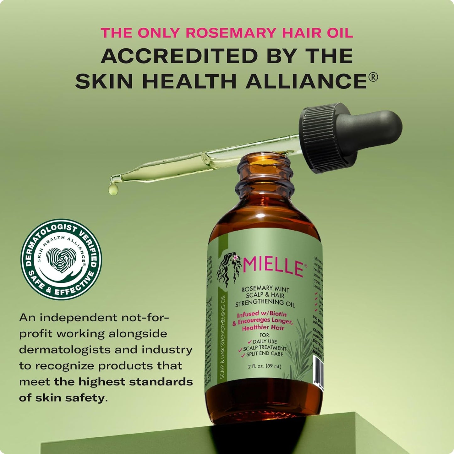 🔥[5𝟎% 𝐎𝐅𝐅 𝐋𝐀𝐒𝐓 𝐓𝐇𝐑𝐄𝐄 𝐃𝐀𝐘𝐒]Mielle Organics Rosemary & Mint Hair Oil - Strengthening Biotin Oil Infused Frizzy & Damaged Hair Care - Split Ends & Dry Scalp Treatment to Support Longer, Healthier Strands, 2oz-JKL