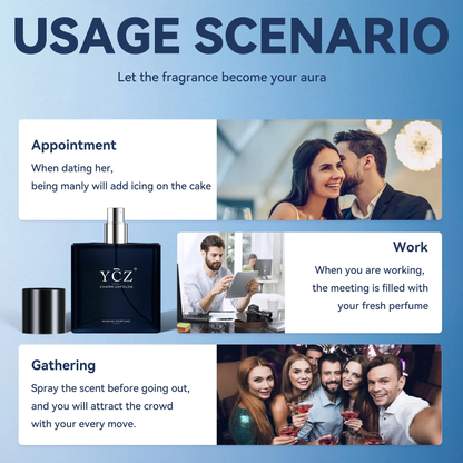 🔥[5𝟎% 𝐎𝐅𝐅 𝐋𝐀𝐒𝐓 𝐓𝐇𝐑𝐄𝐄 𝐃𝐀𝐘𝐒]YCZ Midnight Marine Eau De Parfum 50mlUnisex | Aromatic Aquatic Ocean Fresh WoodyPerfume with Bergamot Coconut Amber I LongLasting Luxury Arabian Fragrance for MenWomen I Premium Gift-JKL