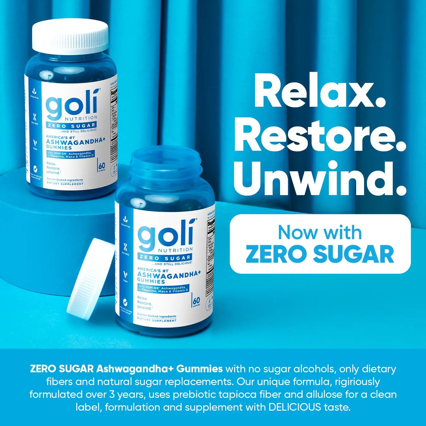 🔥Zero Sugar Best Seller Trio - World's First 3-in-1Pre, Post, Probiotic, Apple Cider Vinegar withVitamin B12 and Probiotics To AddressBloating, Ashwagandha & L-Theanine, VitaminD gummies. Gluten-Free, Vegan, Non-GMO &Gelatin-Free-JKL