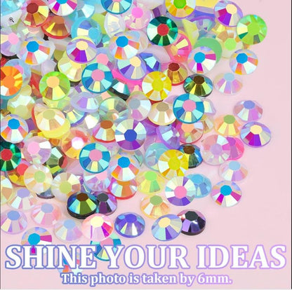 🔥[5𝟎% 𝐎𝐅𝐅 𝐋𝐀𝐒𝐓 𝐓𝐇𝐑𝐄𝐄 𝐃𝐀𝐘𝐒]VIBRANT GEMS 26000Pcs Resin Rhinestones with Tweezers for Crafting Mixed-Color 3mm Bedazzling Crystal with 3Pcs 10ml B7000 Jewelry Glue for DIY Crafts Clothing Tumblers Shoes Fabric Nail Art Colorful-JKL