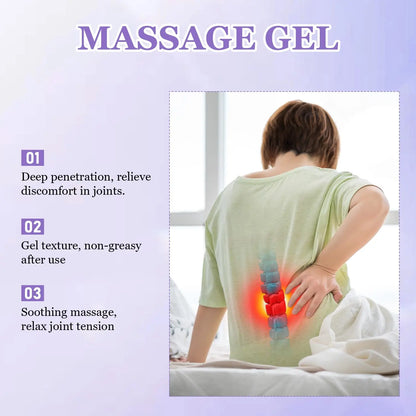 🔥[5𝟎% 𝐎𝐅𝐅 𝐋𝐀𝐒𝐓 𝐓𝐇𝐑𝐄𝐄 𝐃𝐀𝐘𝐒]Ximonth 100g Pain Relief Massage Gel, Natural Plant Extracts Soothing Gel, Fast Absorbing Non-Greasy Joint Discomfort Relief-JKL