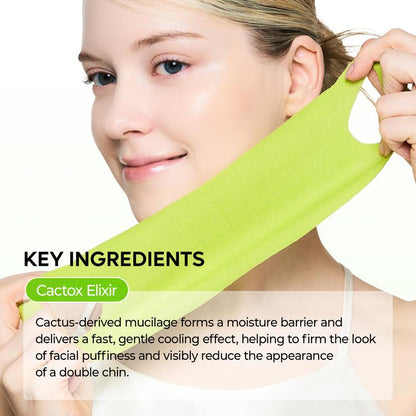 CACTOX V-LIFTING MEWING BAND with Cactus Cooling Reduce Puffiness & Pore Tightening for Visible Pore Care Skin Repair-OA