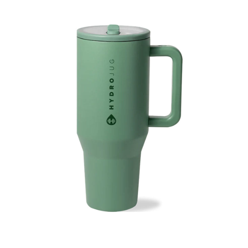 HydroJug Traveler | Leak-Proof Insulated Tumbler with Flip Straw & Cup Holder Fit Flasks Lid-BP
