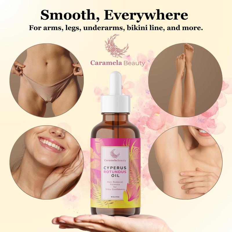 🔥[5𝟎% 𝐎𝐅𝐅 𝐋𝐀𝐒𝐓 𝐓𝐇𝐑𝐄𝐄 𝐃𝐀𝐘𝐒]Caramela Beauty Cyperus Rotundus Oil for Natural Hair Reduction - 60ml/2oz-JKL