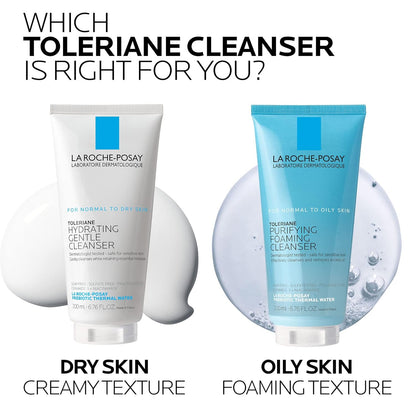 🔥[5𝟎% 𝐎𝐅𝐅 𝐋𝐀𝐒𝐓 𝐓𝐇𝐑𝐄𝐄 𝐃𝐀𝐘𝐒]La Roche-Posay Toleriane Hydrating Gentle Face Cleanser, Hydrating Facial Cleanser With Niacinamide + Ceramides, Daily Face Wash For Dry Skin To Normal Skin, Sensitive Skin Tested, Fragrance Free-JKL