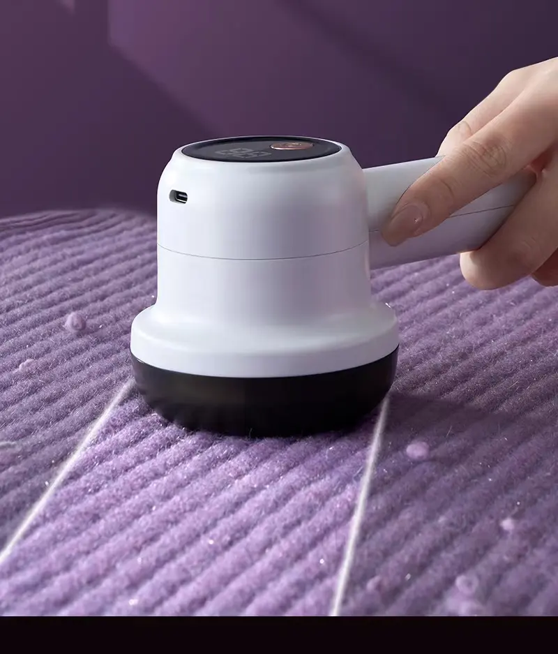 🔥[5𝟎%]Rechargeable Fabric Shaver with 2 Replaceable Stainless Steel 6-Leaf Blades| Lint Remover with 3-Speed Settings & LED Display - Efficient Sweater and Lint Shaver for Clothes, Removing Fuzz, Lint Balls, Pills.Christmas Gift-JKL