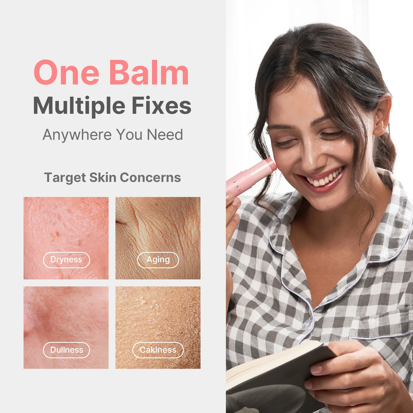 🔥[5𝟎% 𝐎𝐅𝐅 𝐋𝐀𝐒𝐓 𝐓𝐇𝐑𝐄𝐄 𝐃𝐀𝐘𝐒]KAHI Wrinkle Bounce Multi Balm Stick - PDRNCollagen Wrinkle Stick & Hydrating Multi-UseBalm for Face Lips & Neck Anti-Aging RadianceBooster with Salmon Collagen Jeju FermentedOil & PDRN Skin Repair Moisturizing-JKL