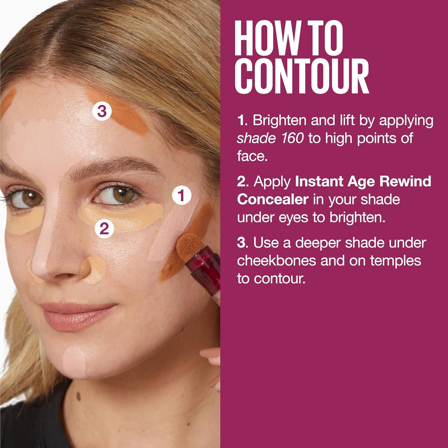 🔥[5𝟎% 𝐎𝐅𝐅 𝐋𝐀𝐒𝐓 𝐓𝐇𝐑𝐄𝐄 𝐃𝐀𝐘𝐒]Maybelline Instant Age Rewind Eraser Dark Circles Treatment Multi-Use Concealer, 110, 1 Count (Packaging May Vary)-JKL