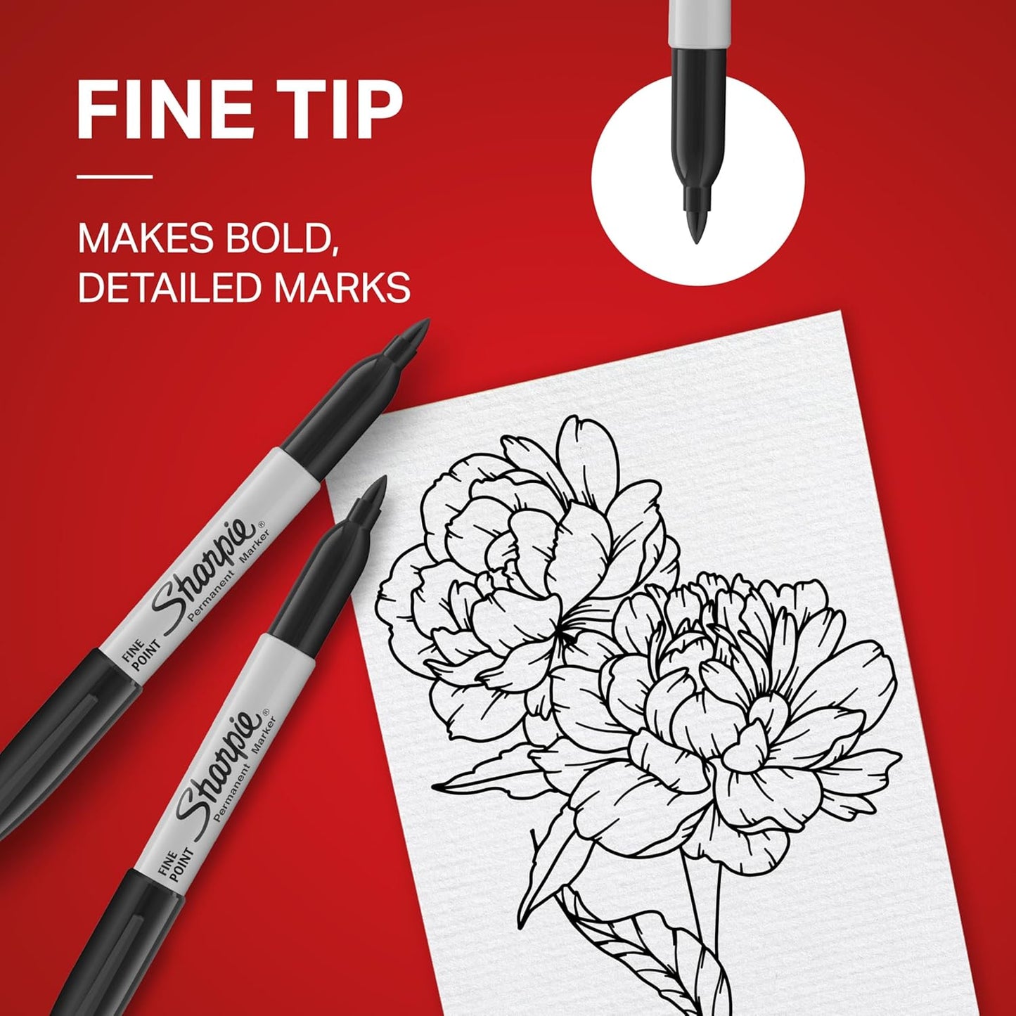 🔥[5𝟎% 𝐎𝐅𝐅 𝐋𝐀𝐒𝐓 𝐓𝐇𝐑𝐄𝐄 𝐃𝐀𝐘𝐒]Sharpie Permanent Markers, Fine Tip, Black, 12 Count - Office Supplies, Quick Drying, Fade Resistant, For Wood, Plastic, Paper, Metal, And More-JKL
