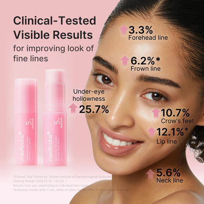 [NEW] [medicube] PDRN Pink Collagen VolumeMulti Balm I All In One Volufiline, PDRN, NADStick for Youthful-Looking, Helping Look of FineLines, Firming Care, Anti-Aging Care I ForUnder-Eyes, Neck, Forehead, Smile Lines, LipCare I Korean Skincare-JKL