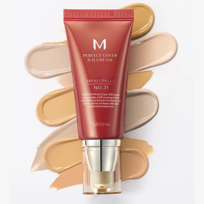 🔥[5𝟎% 𝐎𝐅𝐅 𝐋𝐀𝐒𝐓 𝐓𝐇𝐑𝐄𝐄 𝐃𝐀𝐘𝐒][MISSHA Official] M Perfect Cover BB CreamSPF 42 PA+++(50ml)-JKL