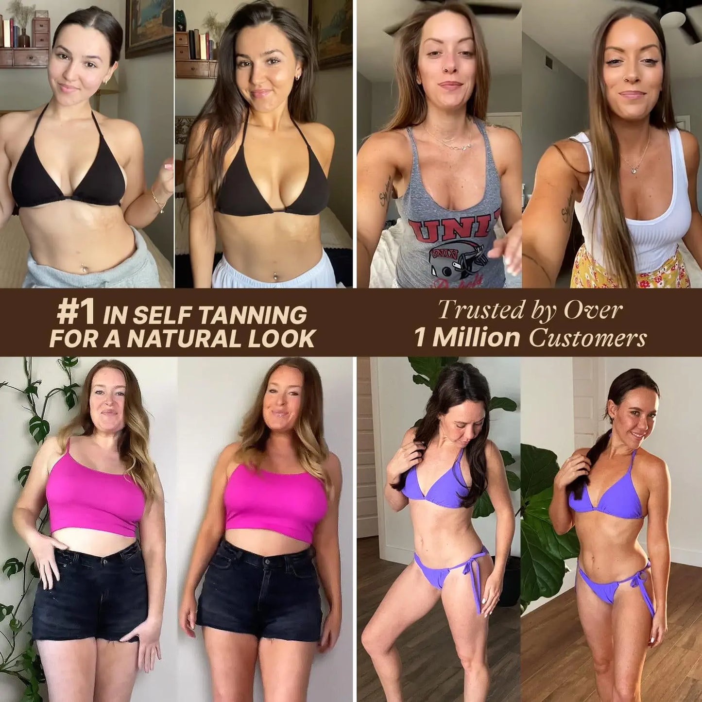 🔥[5𝟎% 𝐎𝐅𝐅 𝐋𝐀𝐒𝐓 𝐓𝐇𝐑𝐄𝐄 𝐃𝐀𝐘𝐒] Self Tanner Body Lotion - Best Gradual Natural Bronzed Sunless Hydrating Streak Free Tanning Glow Made in USA, Vegan Cruelty Free Pregnancy Safe-JKL