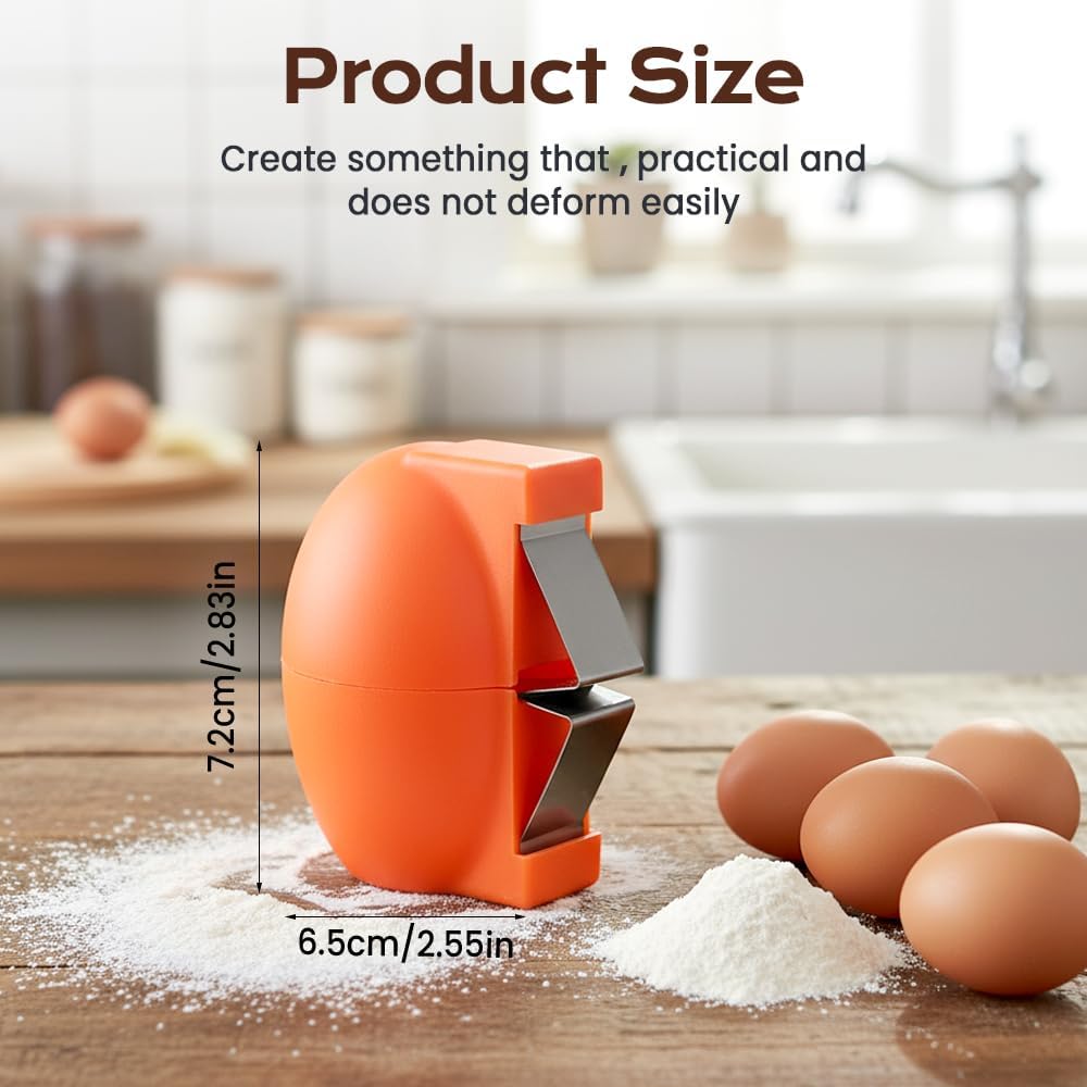 🔥[5𝟎% 𝐎𝐅𝐅 𝐋𝐀𝐒𝐓 𝐓𝐇𝐑𝐄𝐄 𝐃𝐀𝐘𝐒]2026 New Egg Shell Opener, Stainless Steel Egg Cracker Tool, Multifunctional Egg Shell Opener for Raw & Hard-Boiled Eggs, Handheld Kitchen Gadget for Easy Peeling & Separating-JKL
