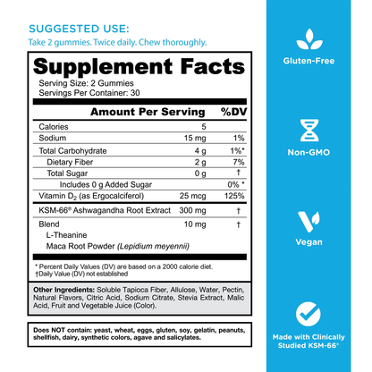 🔥Zero Sugar Best Seller Trio - World's First 3-in-1Pre, Post, Probiotic, Apple Cider Vinegar withVitamin B12 and Probiotics To AddressBloating, Ashwagandha & L-Theanine, VitaminD gummies. Gluten-Free, Vegan, Non-GMO &Gelatin-Free-JKL