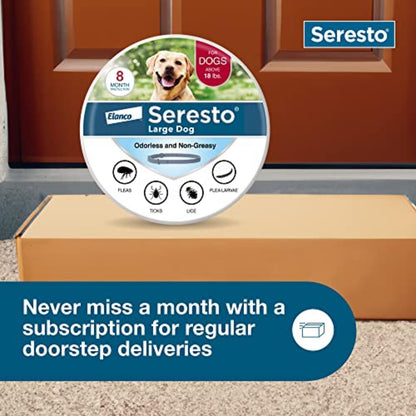 🔥[5𝟎% 𝐎𝐅𝐅 𝐋𝐀𝐒𝐓 𝐓𝐇𝐑𝐄𝐄 𝐃𝐀𝐘𝐒]Seresto Flea & Tick Collar For Dogs Over 18 lbs., Treatment & Prevention, Vet-Recommend, 8 Month Protection-JKL