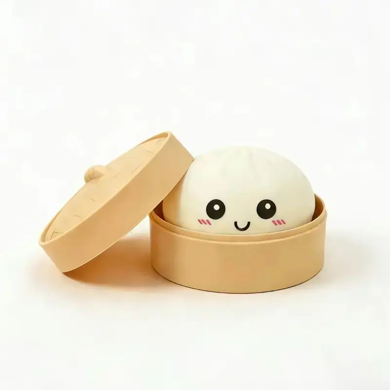 Expressive Big Dumpling Squishy - Blind Box,Mysecret Bun Fidget Toy, Soft TPR Material,Stress Relief, Unboxing Surprise, Random Styleper Pack.Valentine's Day and Easter gifts,suitable for children to exchange gifts（6 colors + 1 random color）-JKL