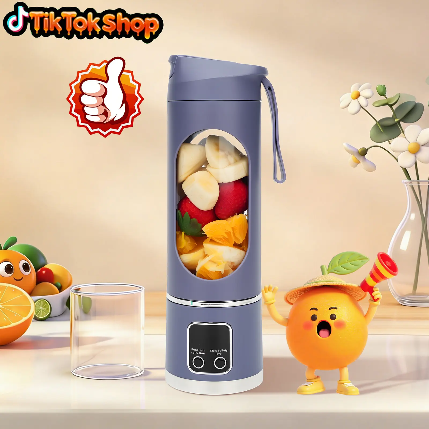 🔥[5𝟎% 𝐎𝐅𝐅 𝐋𝐀𝐒𝐓 𝐓𝐇𝐑𝐄𝐄 𝐃𝐀𝐘𝐒]Ultimate Portable Blender! USB Rechargeable & Compact for Smoothies On-The-Go - Perfect Travel, Back To School & Gym! Leak Proof Design, Makes Shakes & Baby Food in Seconds cup juicer rechargeable mini blender vegetable-JKL