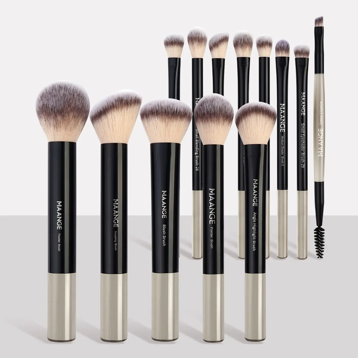 🔥[5𝟎% 𝐎𝐅𝐅 𝐋𝐀𝐒𝐓 𝐓𝐇𝐑𝐄𝐄 𝐃𝐀𝐘𝐒]Professional Makeup Brush Set, Cosmetic Brush Set, Metal Frame, Multiple Brushes Including Eyeshadow, Blush, Foundation, Perfect for Women & Girls-JKL