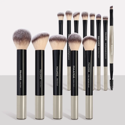 🔥[5𝟎% 𝐎𝐅𝐅 𝐋𝐀𝐒𝐓 𝐓𝐇𝐑𝐄𝐄 𝐃𝐀𝐘𝐒]Professional Makeup Brush Set, Cosmetic Brush Set, Metal Frame, Multiple Brushes Including Eyeshadow, Blush, Foundation, Perfect for Women & Girls-JKL
