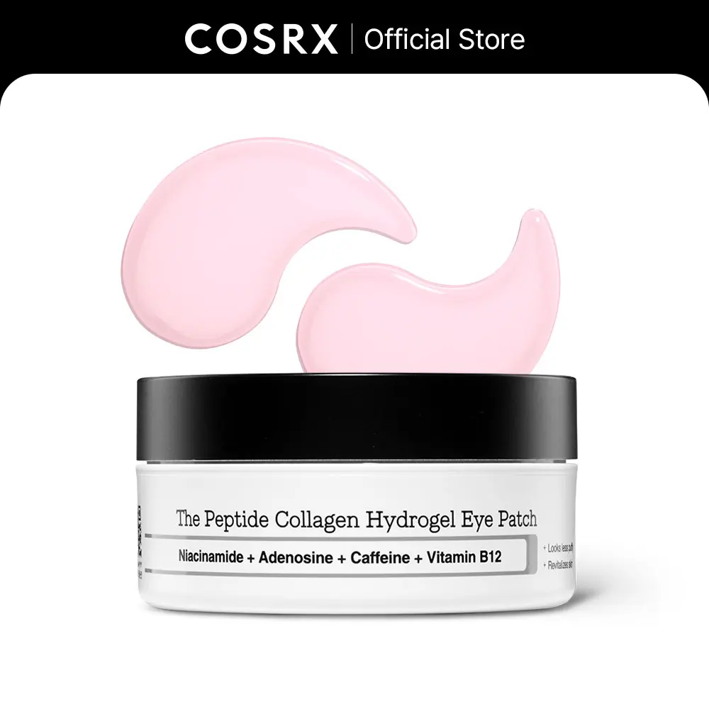🔥[5𝟎% 𝐎𝐅𝐅 𝐋𝐀𝐒𝐓 𝐓𝐇𝐑𝐄𝐄 𝐃𝐀𝐘𝐒][COSRX Official] The Peptide CollagenHydrogel Eye Patch 60 Patches ReducePuffiness Hydrate Under-Eye Bags in 10Minutes-JKL