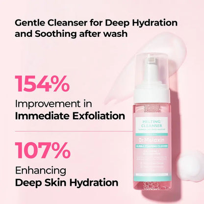 🔥[5𝟎% 𝐎𝐅𝐅 𝐋𝐀𝐒𝐓 𝐓𝐇𝐑𝐄𝐄 𝐃𝐀𝐘𝐒][Dr.Melaxin Official] Melting Cleanse Hypoallergenic Makeup remover with Quick Bubble, Deep Pore Cleansing for all skin type, 150ml-JKL