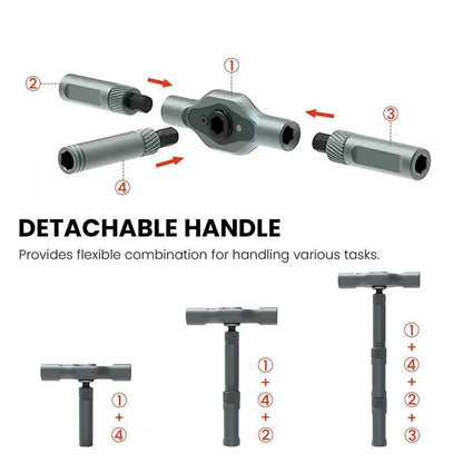 🔥[5𝟎% 𝐎𝐅𝐅 𝐋𝐀𝐒𝐓 𝐓𝐇𝐑𝐄𝐄 𝐃𝐀𝐘𝐒]SEESE 24 in 1 DlY Screwdriver Set,1 Set SwitchableScrewdriver Shape Magnetic Screwdriver Set,Compact and Portable Ratchet Screw0driver SetHome Repair Tool Box-JKL