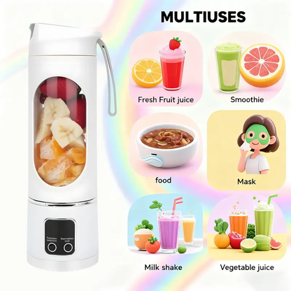 🔥[5𝟎% 𝐎𝐅𝐅 𝐋𝐀𝐒𝐓 𝐓𝐇𝐑𝐄𝐄 𝐃𝐀𝐘𝐒]Ultimate Portable Blender! USB Rechargeable & Compact for Smoothies On-The-Go - Perfect Travel, Back To School & Gym! Leak Proof Design, Makes Shakes & Baby Food in Seconds cup juicer rechargeable mini blender vegetable-JKL