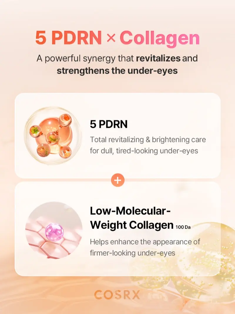🔥[5𝟎% 𝐎𝐅𝐅 𝐋𝐀𝐒𝐓 𝐓𝐇𝐑𝐄𝐄 𝐃𝐀𝐘𝐒][NEW] [COSRX Official] 5 PDRN CollagenVitalizing Hydrogel Eye Patch (60pcs) - DarkCircle Eraser & Anti-Wrinkle |5 Types of PDRNVitamin C + Glutathione + Niacinamide IALL INONE EYE PATCH-JKL
